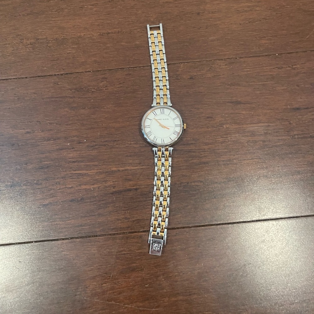 guc anne klein Two-Tone Silver and Gold Watch